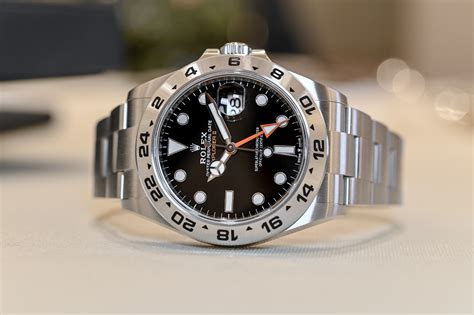 rolex explorer 2 schwarz gebraucht|used rolex explorer 2 black dial.